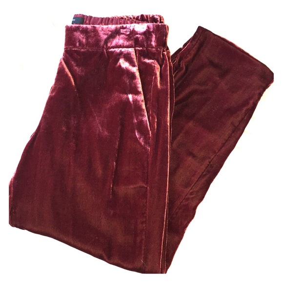 J. Crew Pants - J. Crew Red Velvet Pants
